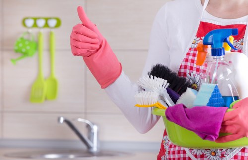 Management reviewing a carpet cleaning complaint record