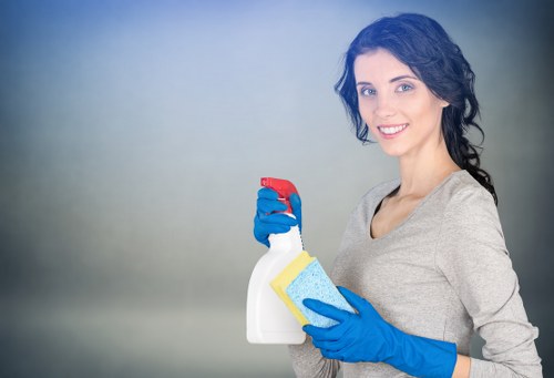 Close-up of a mattress being cleaned to remove dust and stains in Cockfosters